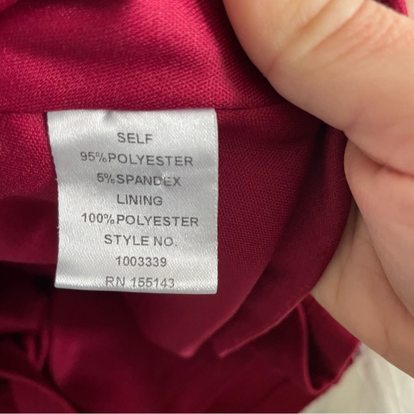 Azazie / Blush Mark Burgundy Backless Bridemaid / Formal Dress | Size M - Picture 8 of 11